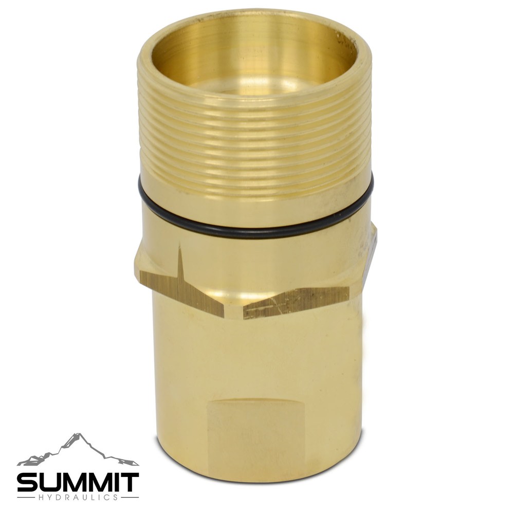 1″ NPT Thread Wet-Line Wing Nut Hydraulic Quick Disconnect Male Coupler Fitting