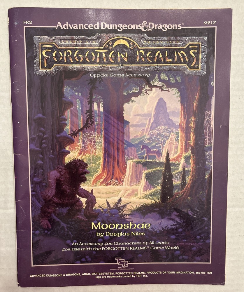 AD&D Dungeons & Dragons Forgotten Realms FR2 Moonshae Module NO MAP AD&D 2E RARE
