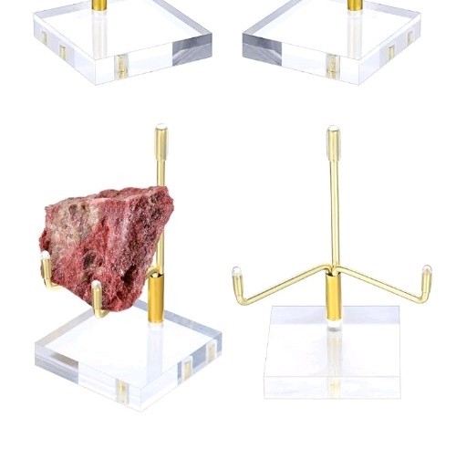8pc Easel Display Stand Set w/Clear Acrylic Base