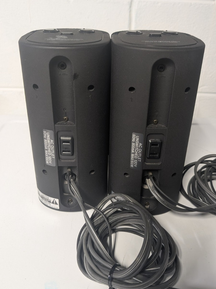 Sony SRS-88 Active Speaker System Black Pair Folding Bass Reflex Powered