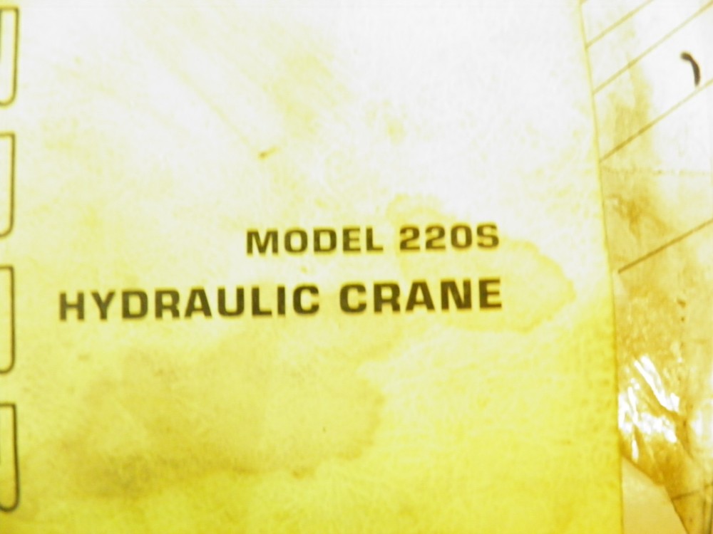 GALION 220S OPERATORS MANUAL 7725-UP 5802