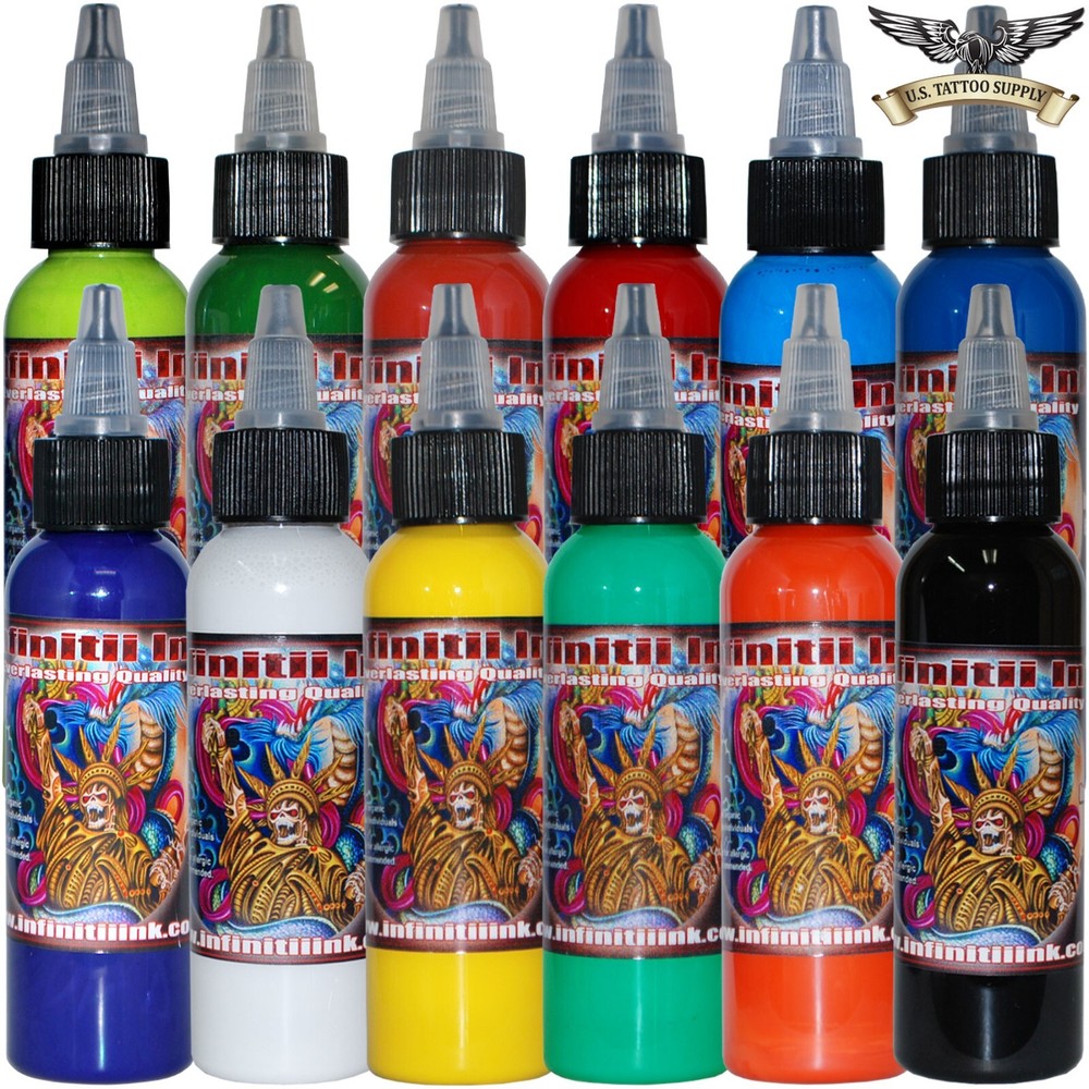 Infinitii Tattoo Ink 12 Colors 2oz Set #2