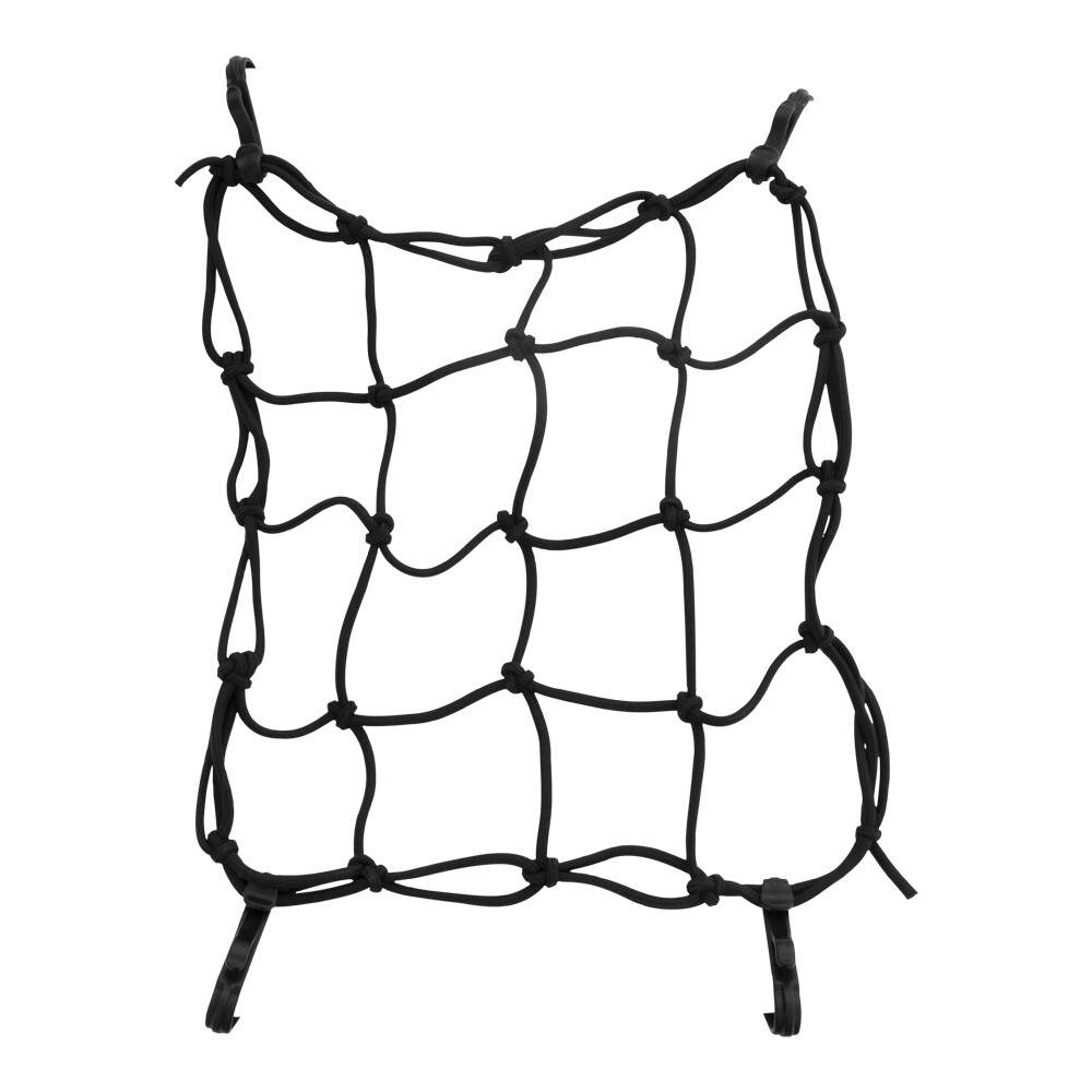 Cargo Net for Bicycle Rear Rack with Plastic Hooks Black