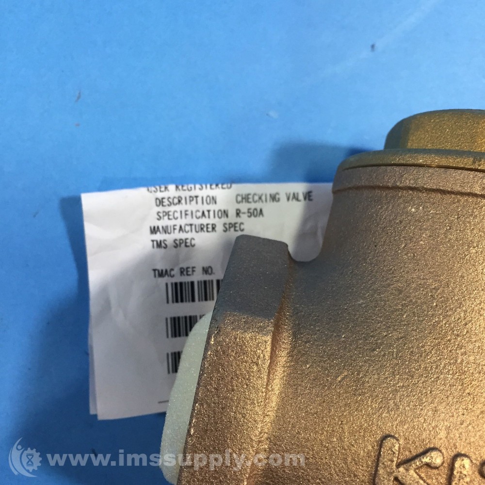 Kitz R-50A Bronze Swing Check Valve FNIP