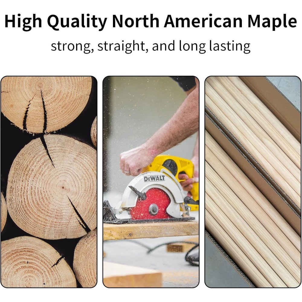 Drum Sticks, 2 Pair 5A Maple Drumsticks