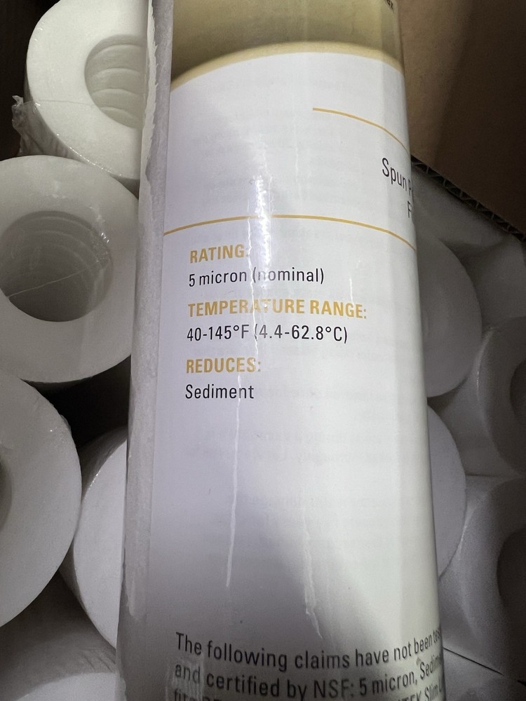 2 Pentek P5 Sediment Filter 5 Micron - Polypropylene Replacement Cartridge