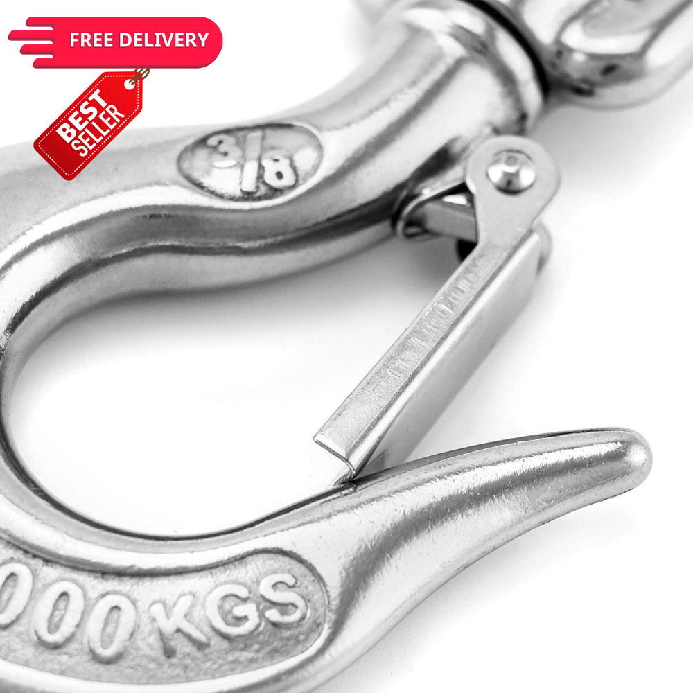 QWORK Chain Hook, Swivel Hoist Slip Hooks, Clevis...