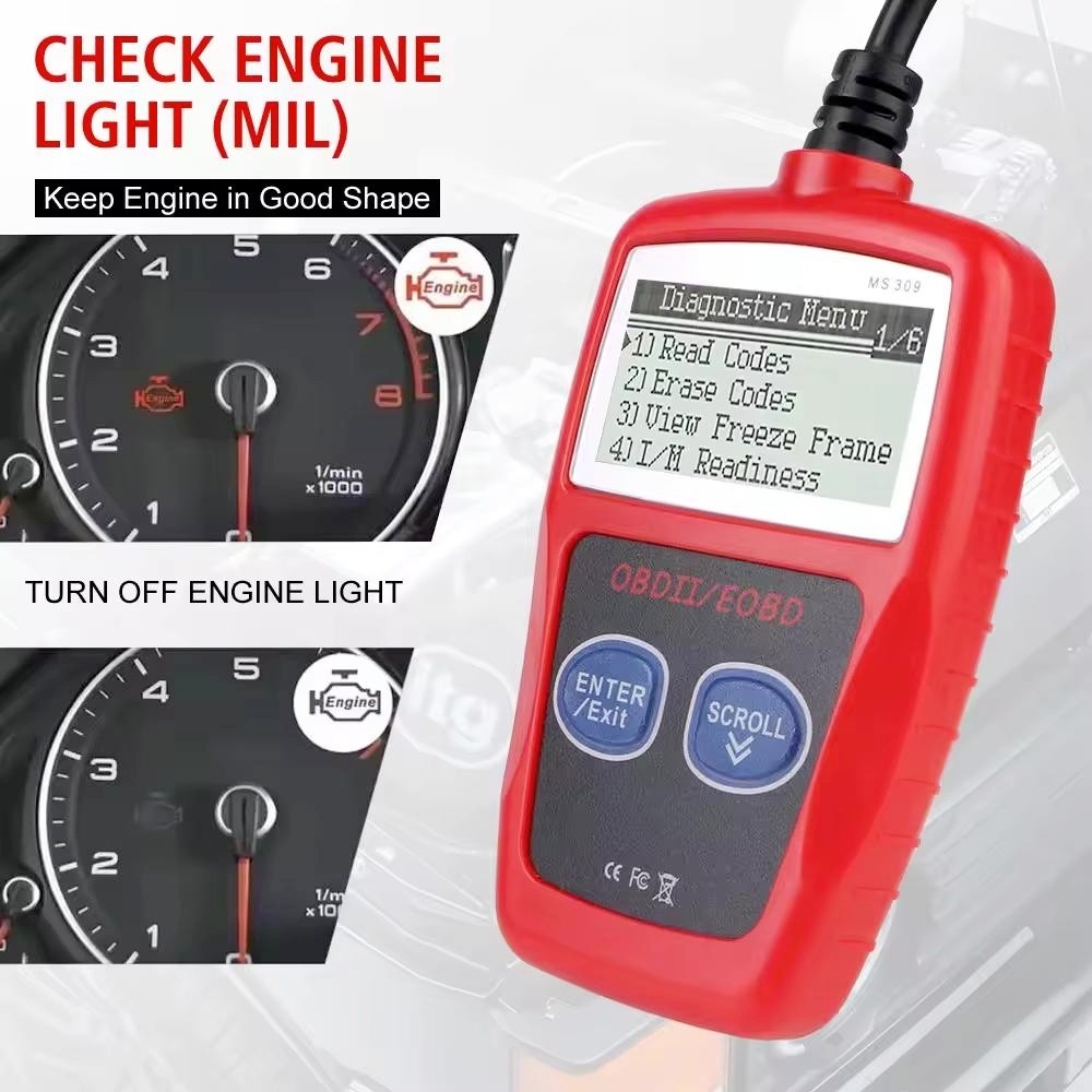 OBD Code Reader Automotive OBD2 Scanner Car Check Engine Fault Diagnostic Tool