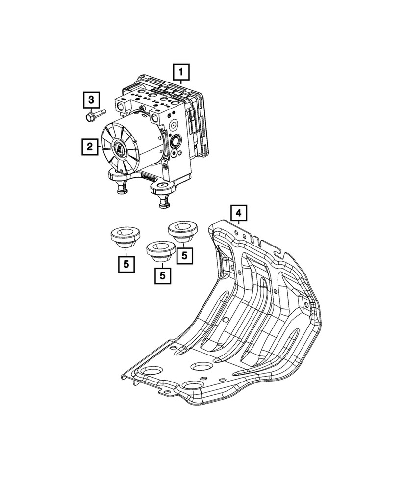 Genuine Mopar Anti-Lock Brake System Module 68718451AA