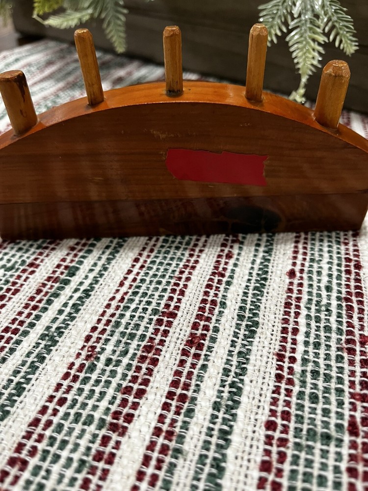 Vintage pin cushion thread Spool holder