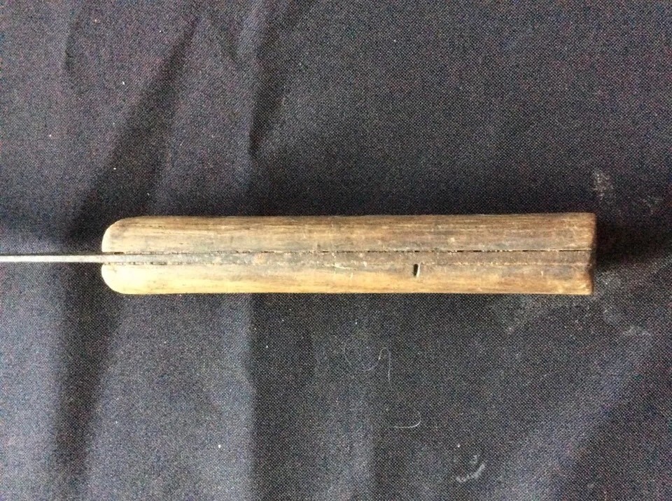 Vintage Curving Knife with Wooden Handle