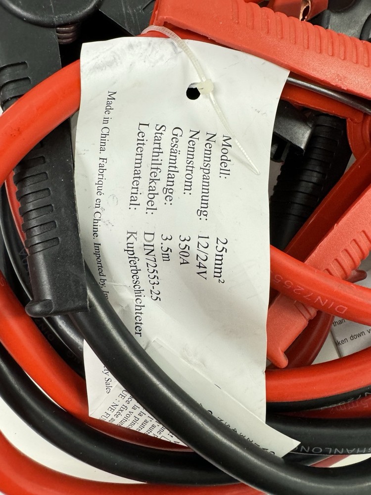 Emergency Roadside Assistance Kit - Jumper Cables, Safety Tools, First Aid