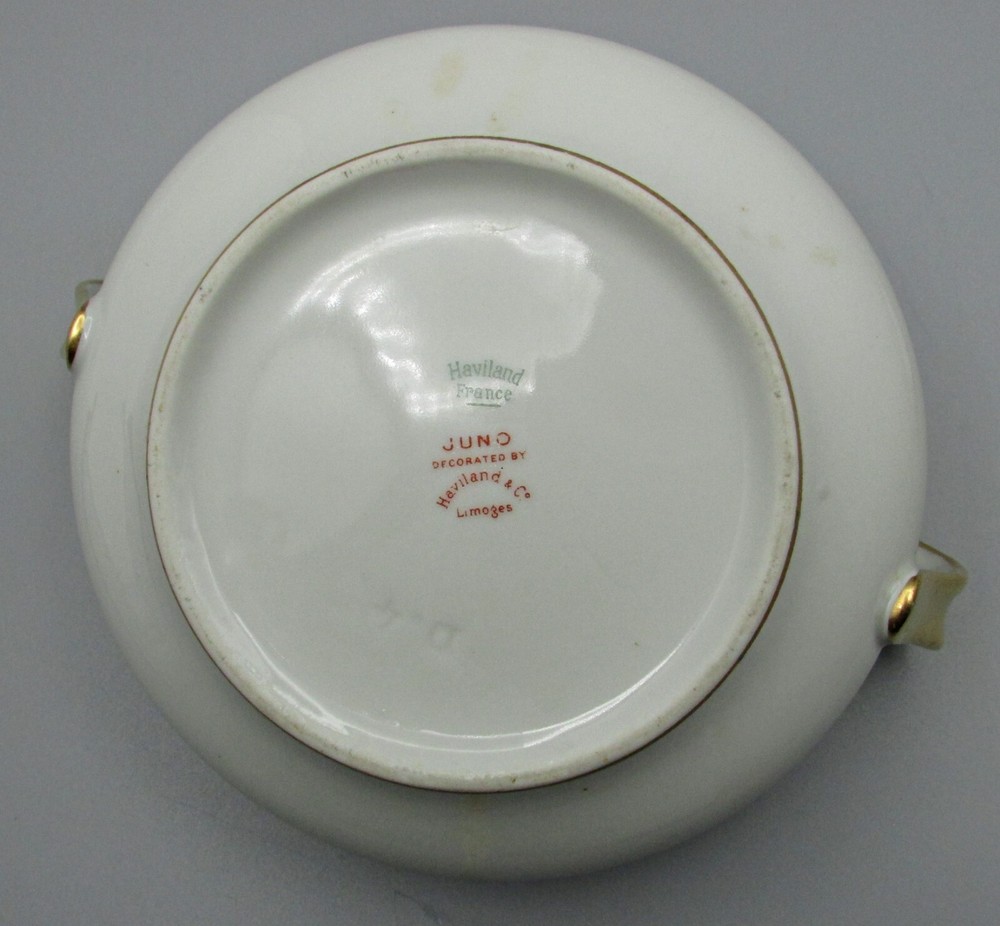 Haviland Juno Covered Sugar - Roses & Scrolls - Schleiger 729