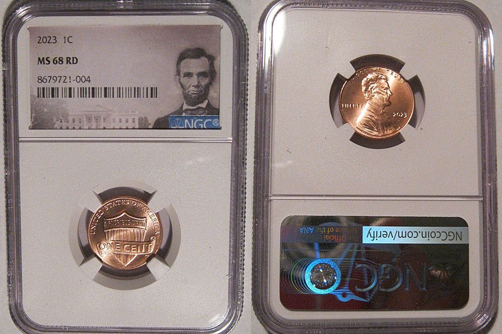 2023 P Lincoln SHIELD Cent 1c NGC MS 68 RD