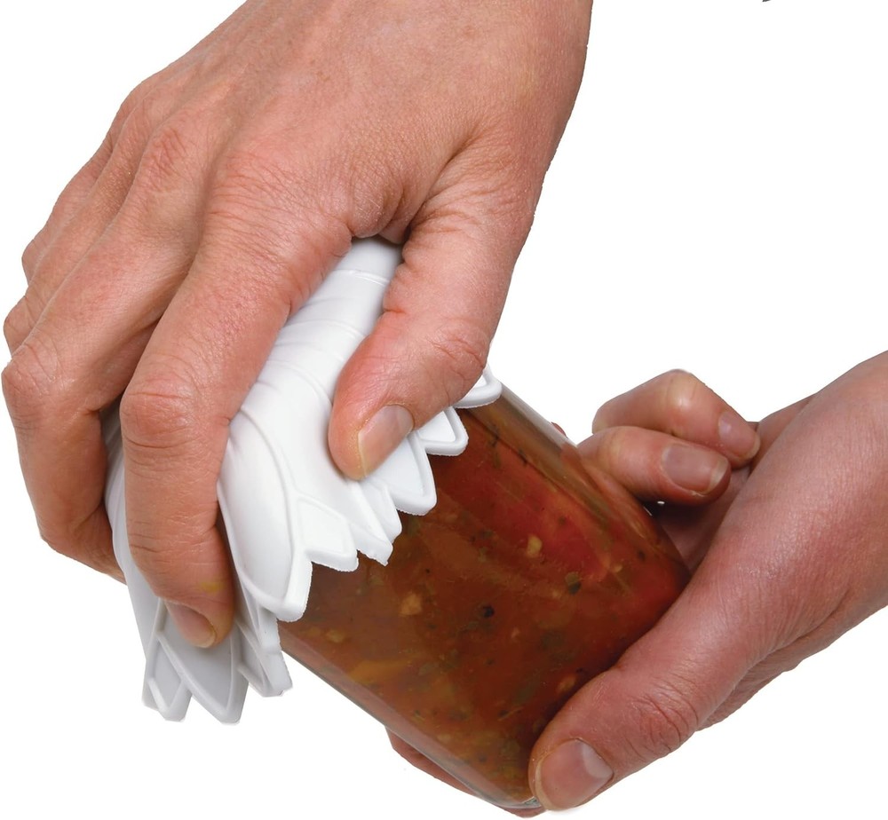 Essential White Non-Slip Rubber Jar Opener - Versatile Kitchen Accessory, 6"