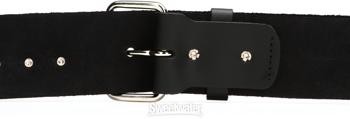 Levy's PM28-2B Genuine Leather Guitar Strap - Black