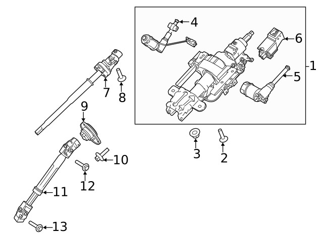 Genuine Ford Steering Coupling Boot FL3Z3D677D