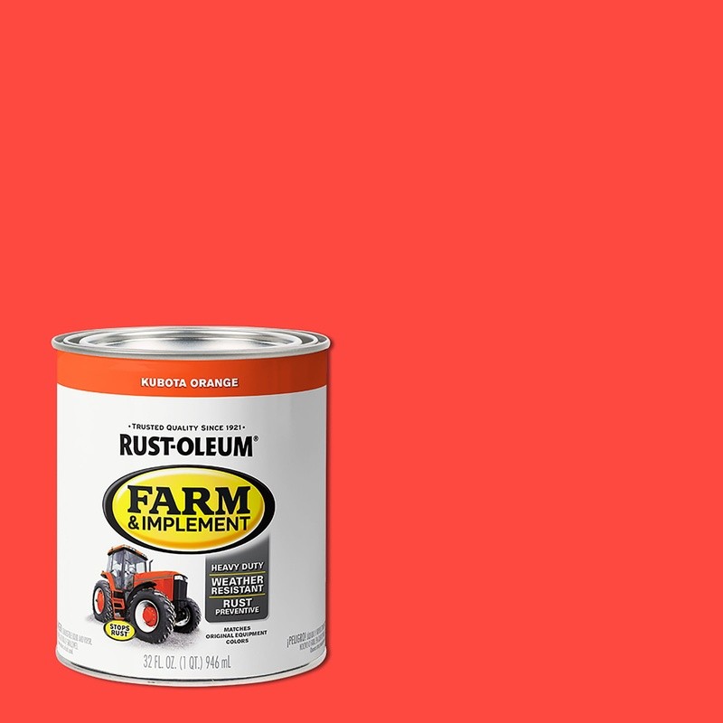 Durable Farm Implement Paint Quart Tractors Lawnmowers Equipment Rust Prevention