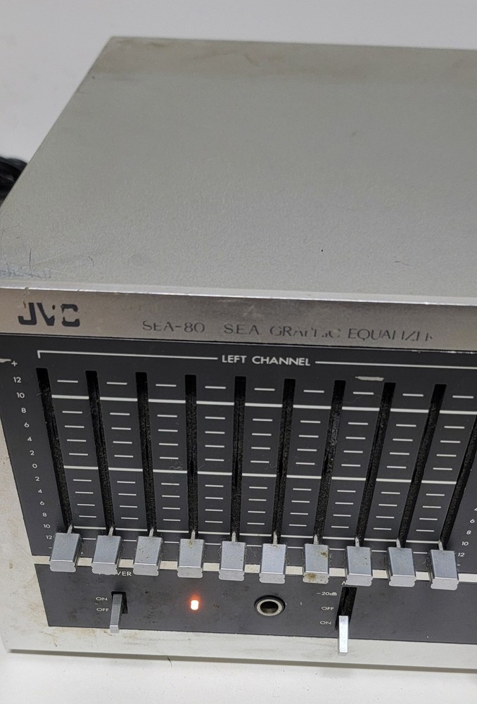 JVC SEA-80 Multi-Voltage Stereo Graphic Equalizer Powers On AS IS Untested