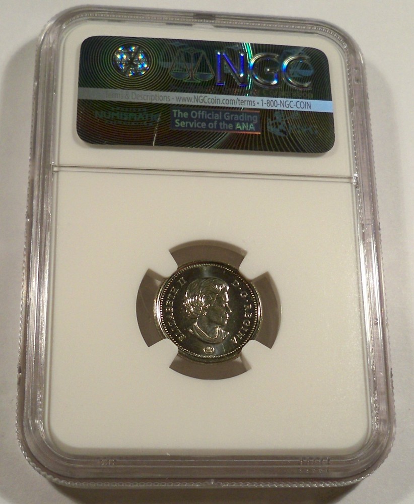 2016 NGC MS68 CANADA DIME BLUENOSE 10c MS 68