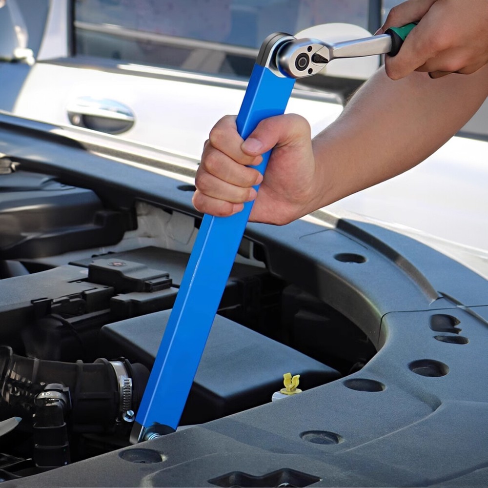 Tight Reach Offset Extension Wrench, 15'' Impact Ready Socket Wrench Extender
