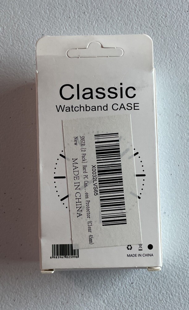 2 Pack Smart Phone Watch Case Clear 45mm