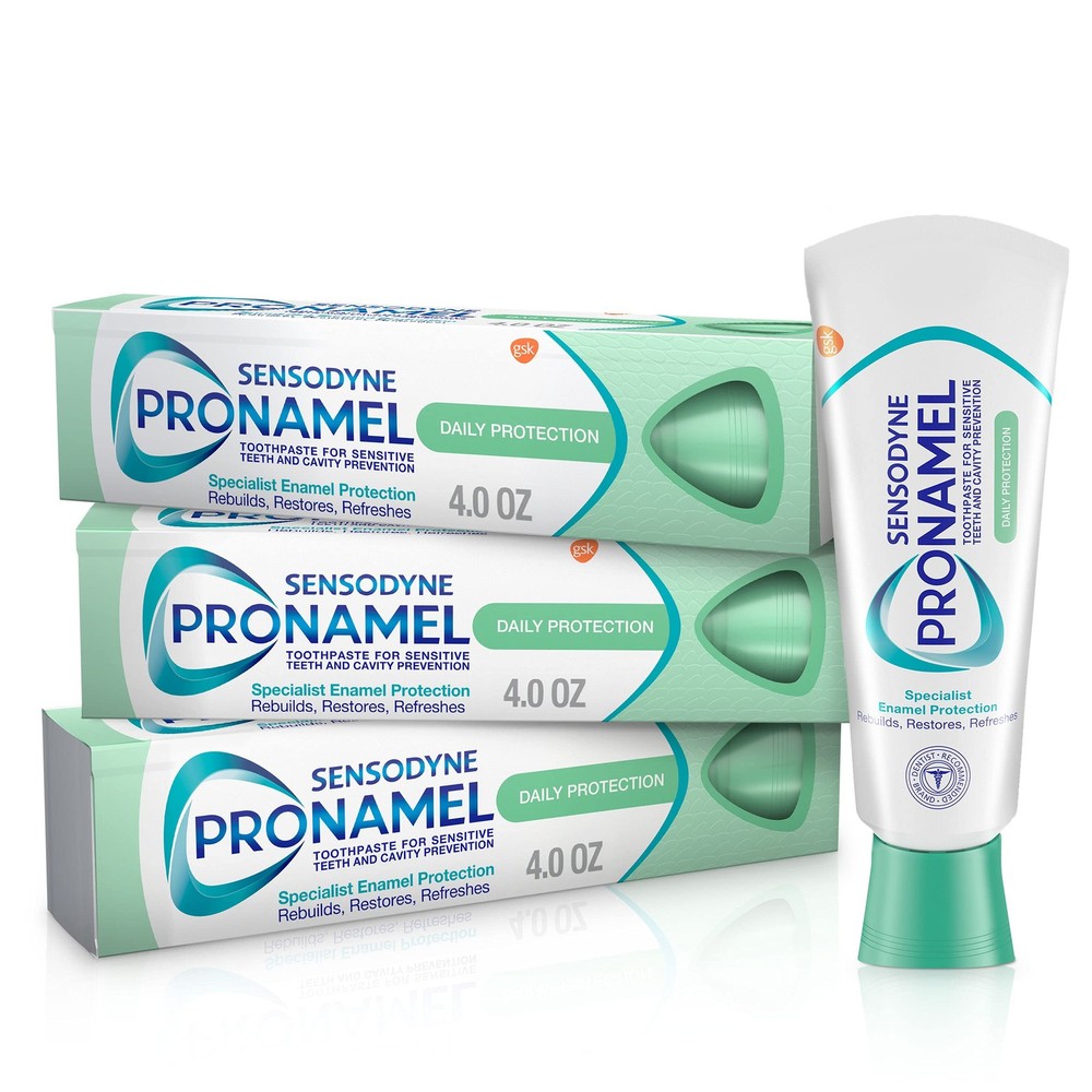 Daily Protection Enamel Toothpaste for Sensitive Teeth, Mint Essence  4 oz Pa...