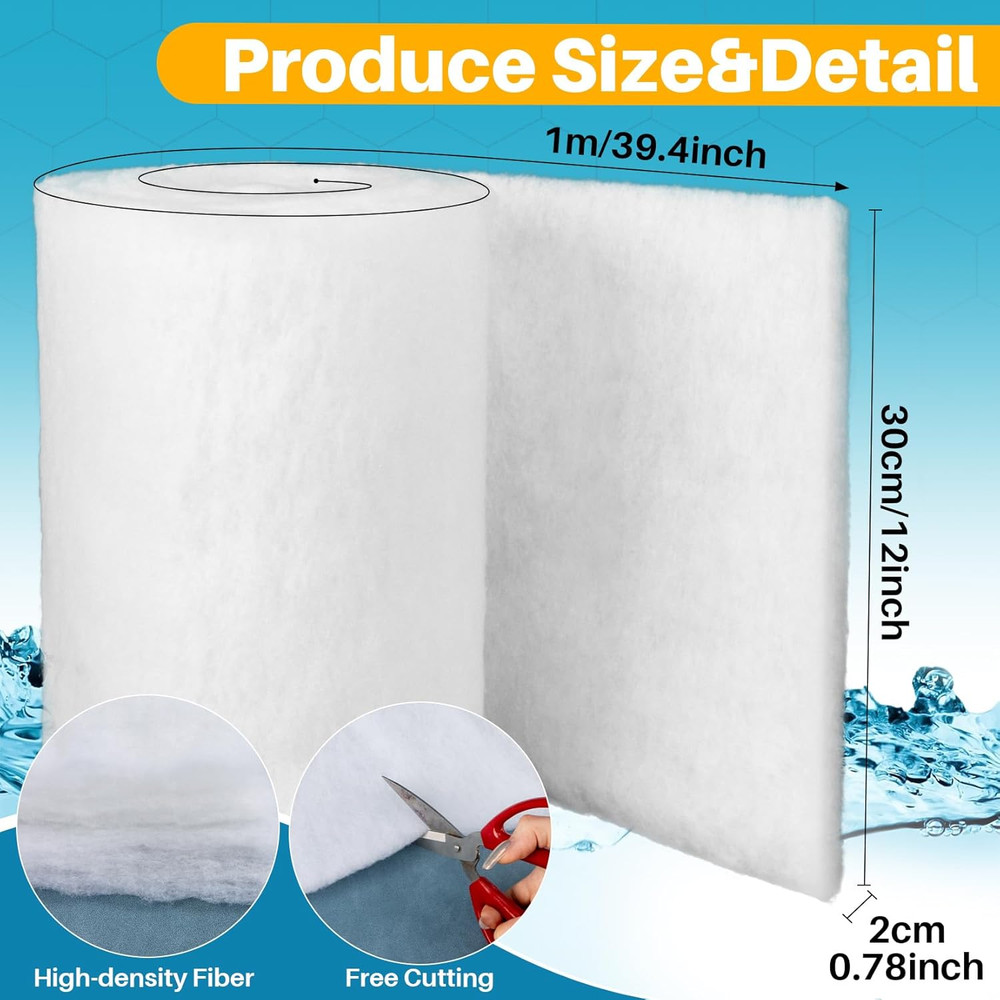 Aquarium Filter Pad - Aquarium Filter Media, Aquarium Filter Floss,39.4