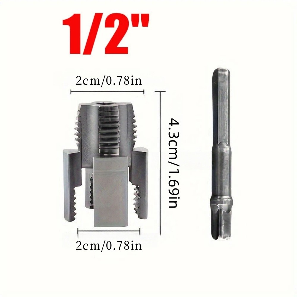 High Quality Integrated Internal and External Pipe Threading Tool Set 1/2 inch