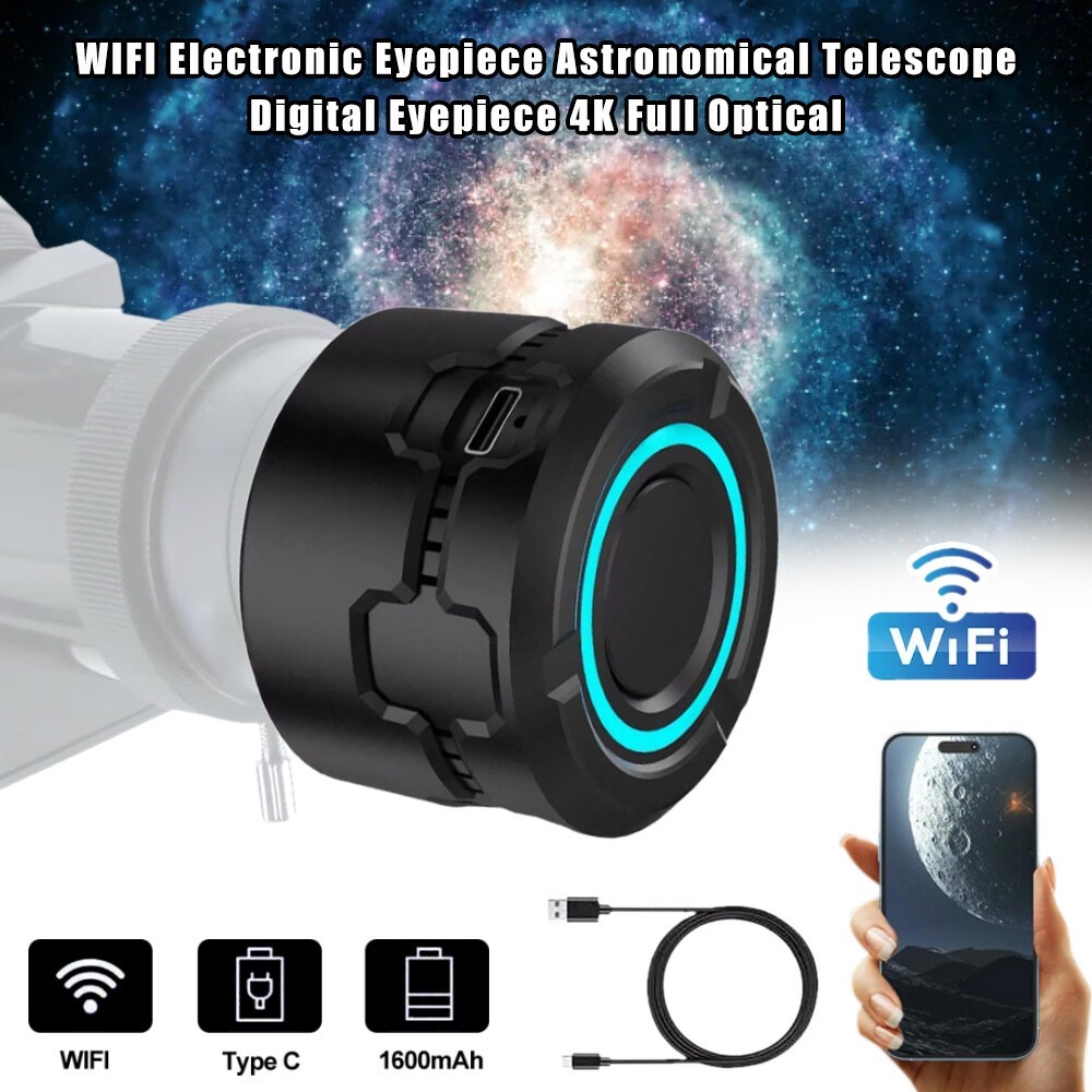 WIFI Electronic Eyepiece Astronomical Telescope Camera Upgraded 4K