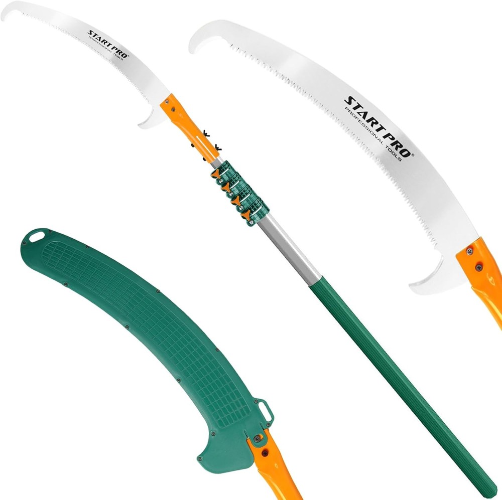18Ft Telescopic Tree Pruning Saw with Sharp Carbon Blade for Easy Cut