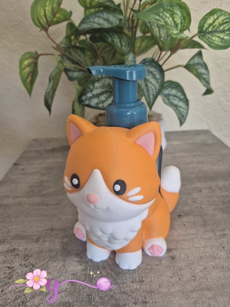 Cat Soap Holder Bathroom Decor