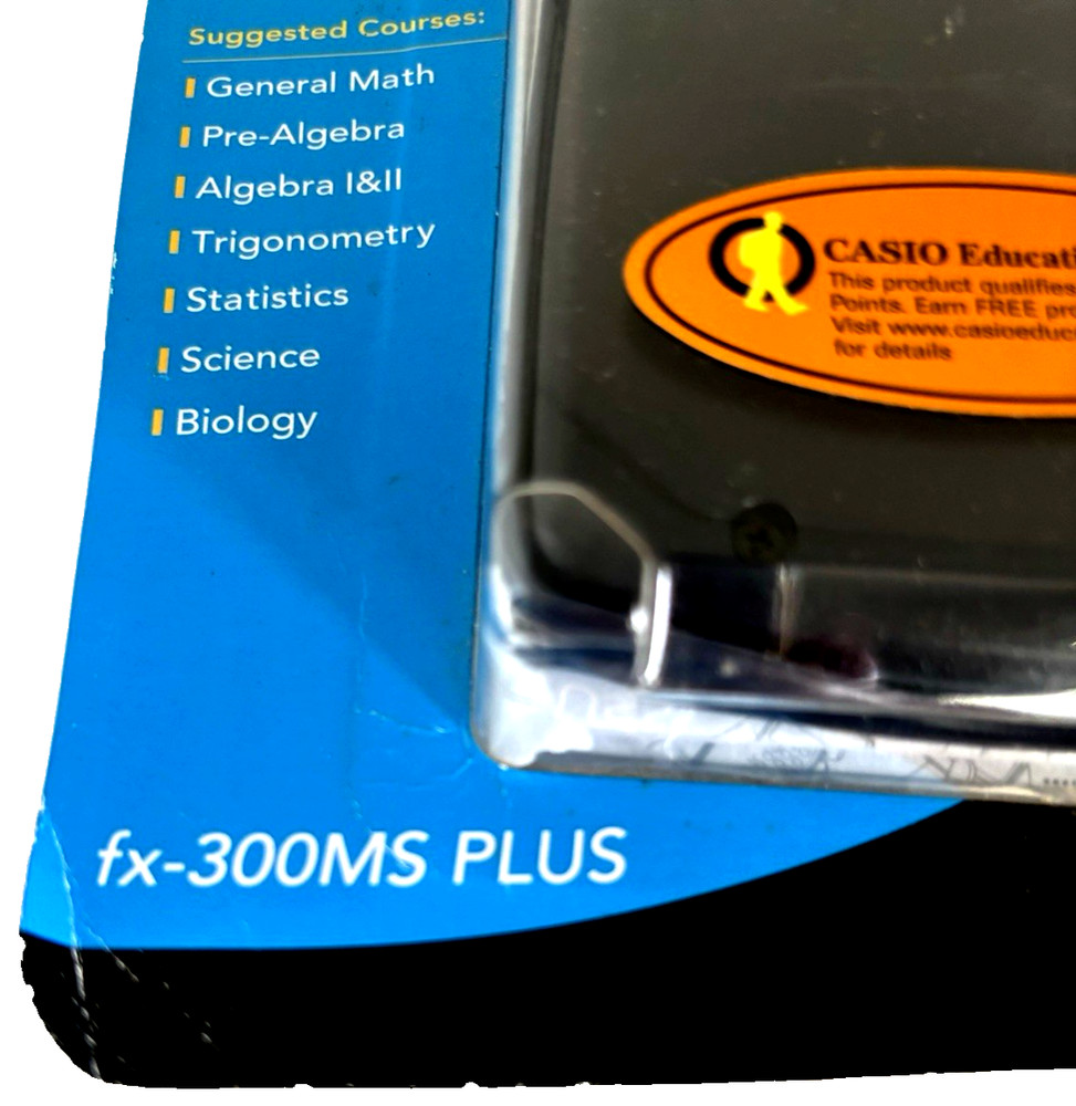 Casio Fx-300MS Plus Solar Powered Scientific Calculator With Case & Directions