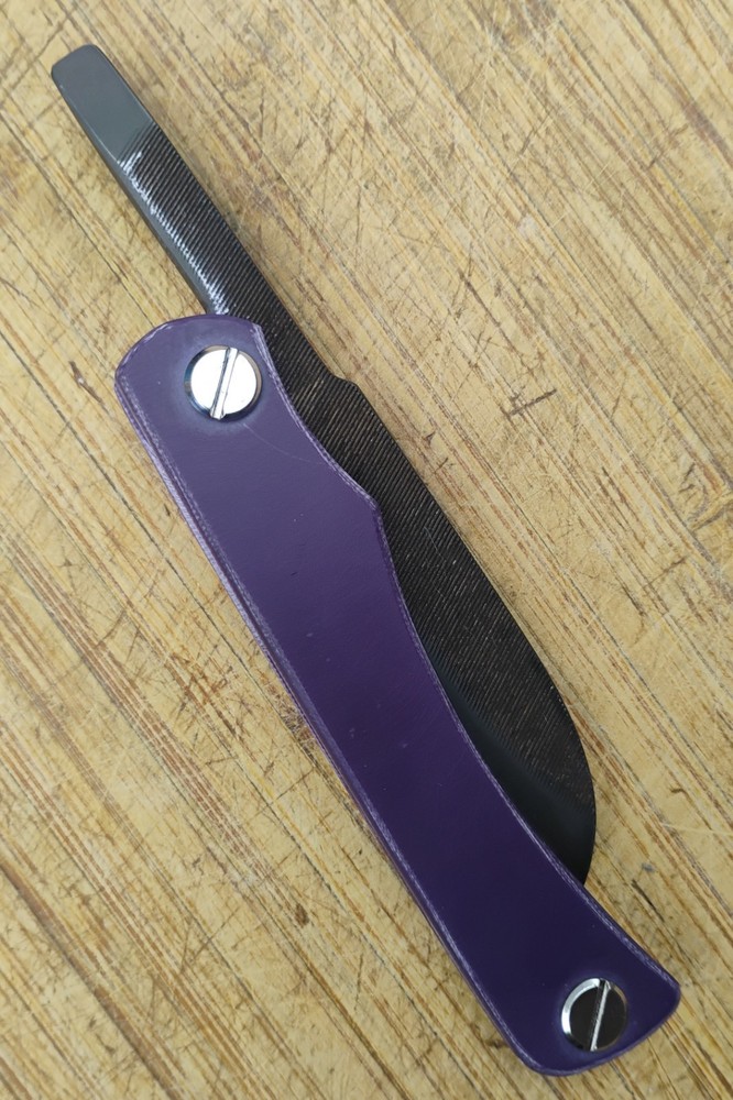 Friction Folder File Knife, Carbon Steel, G10