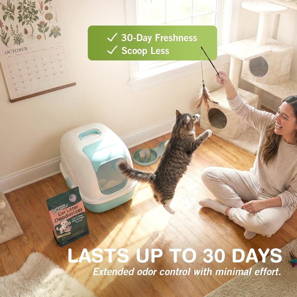 Litter Box Deodorizer | Cat Litter Deodorizer | Smell Control for Cats | Non-...