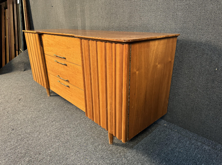 Mid-Century "Space" Series Walnut Sideboard By Young Manufacturing