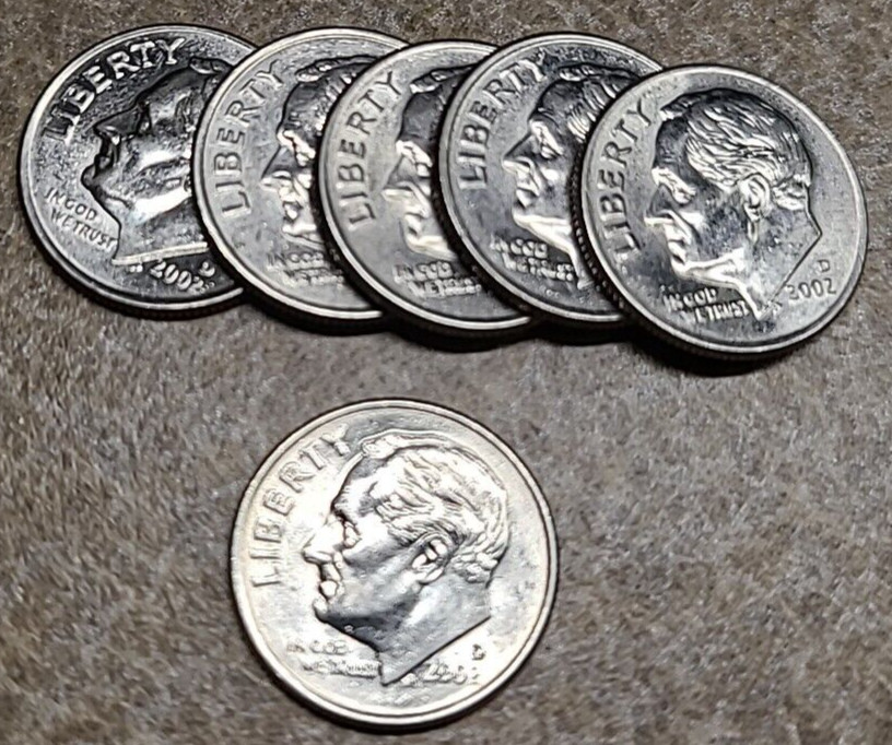 2002 D Roosevelt Dime Clad ** ON HAND **