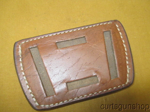 Brown Leather Belt Slide Holster Medium Size