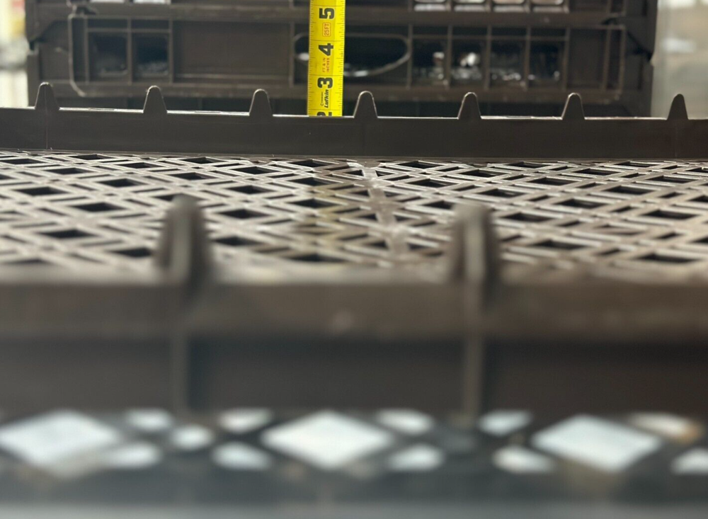 Pallet of 50 stackable bakery trays. Used, great condition.