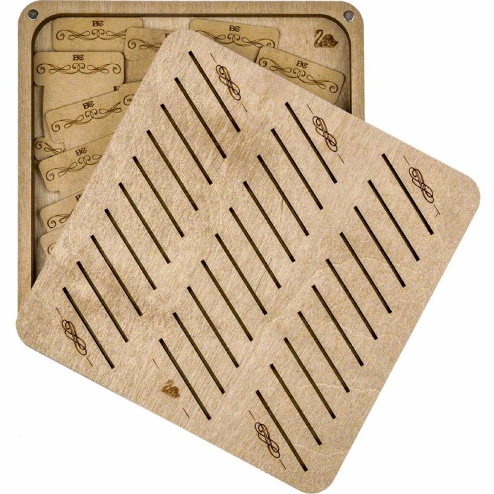 Plywood Needlework Box + 32 spools Needlework Organizer Thread/Floss organizer