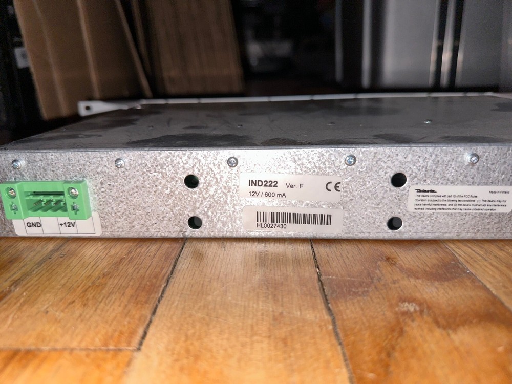 Teleste IND222 MPEG-2 Decoder Standalone CAT5 Multi or Single mode Audio / Video