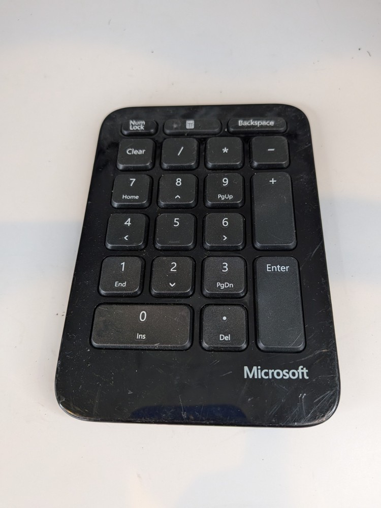 Microsoft Number Pad - Matte Black Number Pad for Numeric Input