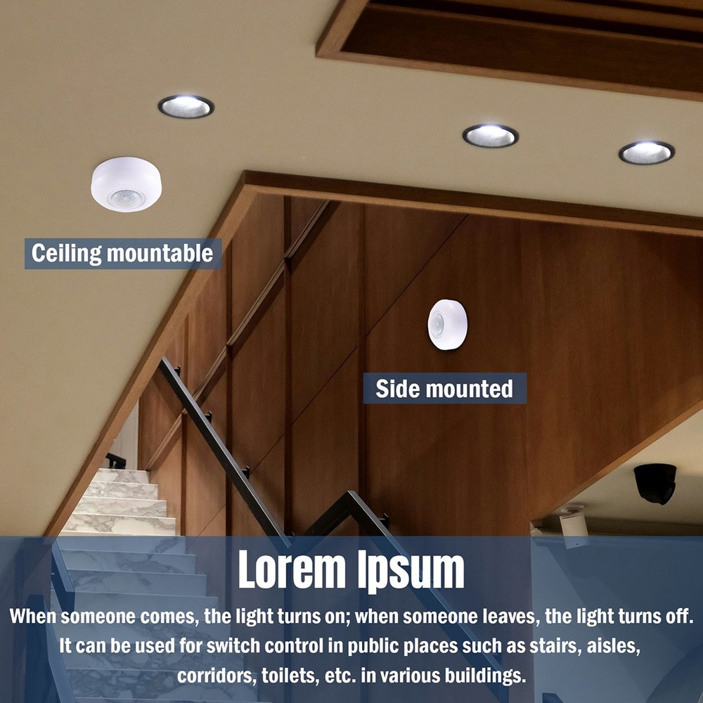 Ceiling Mounted Infrared PIR Occupancy 360° Motion Sensor Detector Light Switch