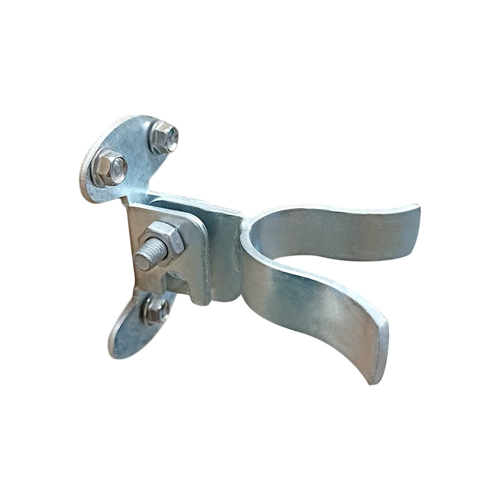 1-3/8" Flat Back Wall Mount Fork Gate Latch - 1-3/8", Silver