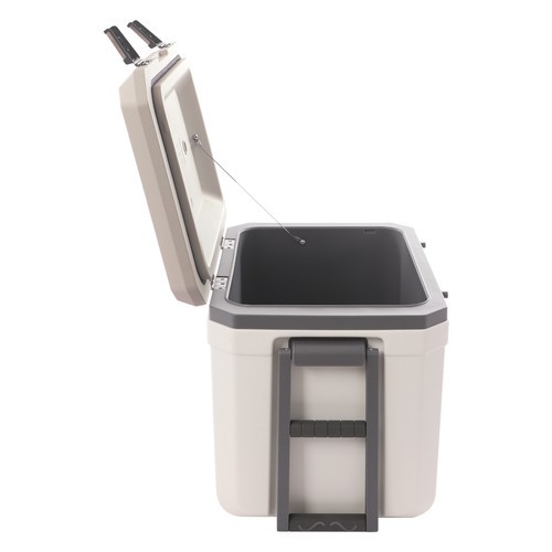 45L Wheeled Insulated Cooler Box with Pull Handle for Camping Picnic Beach