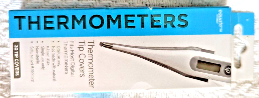 Equate Thermometer Tip Covers 30 Count (New)