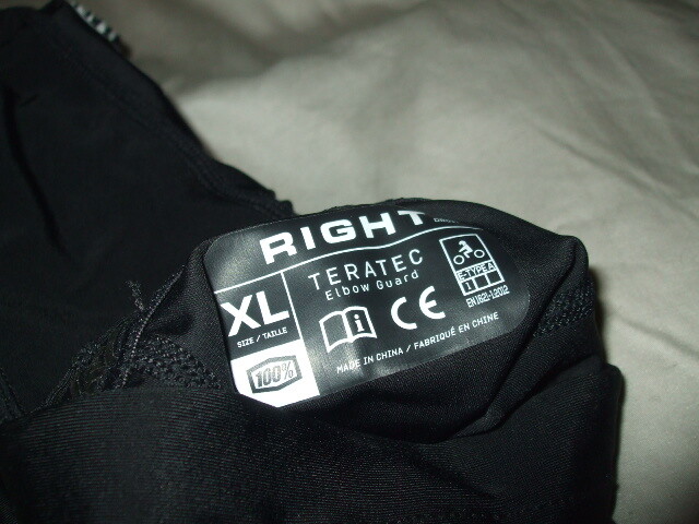 One (1) 100% Teratec Elbow Guard, XL