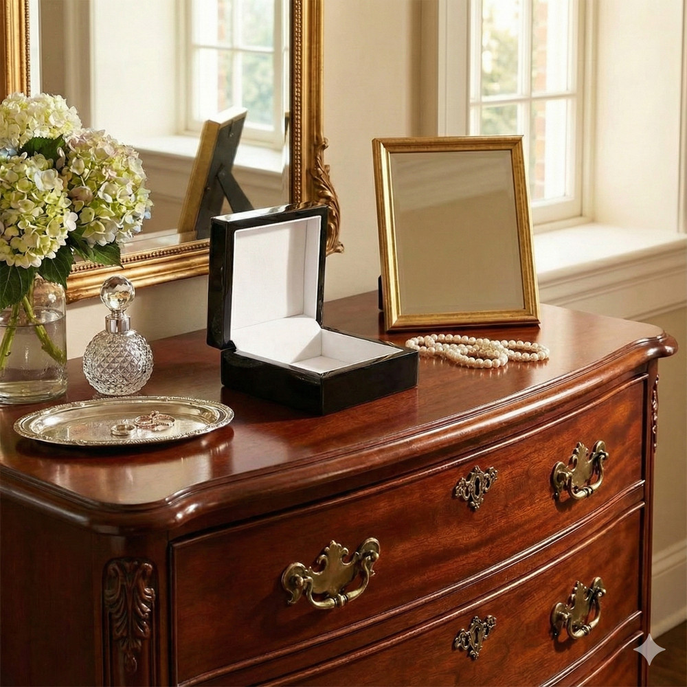 Emerald Finish Keepsake Box with 4.25" x 4".25 Tile