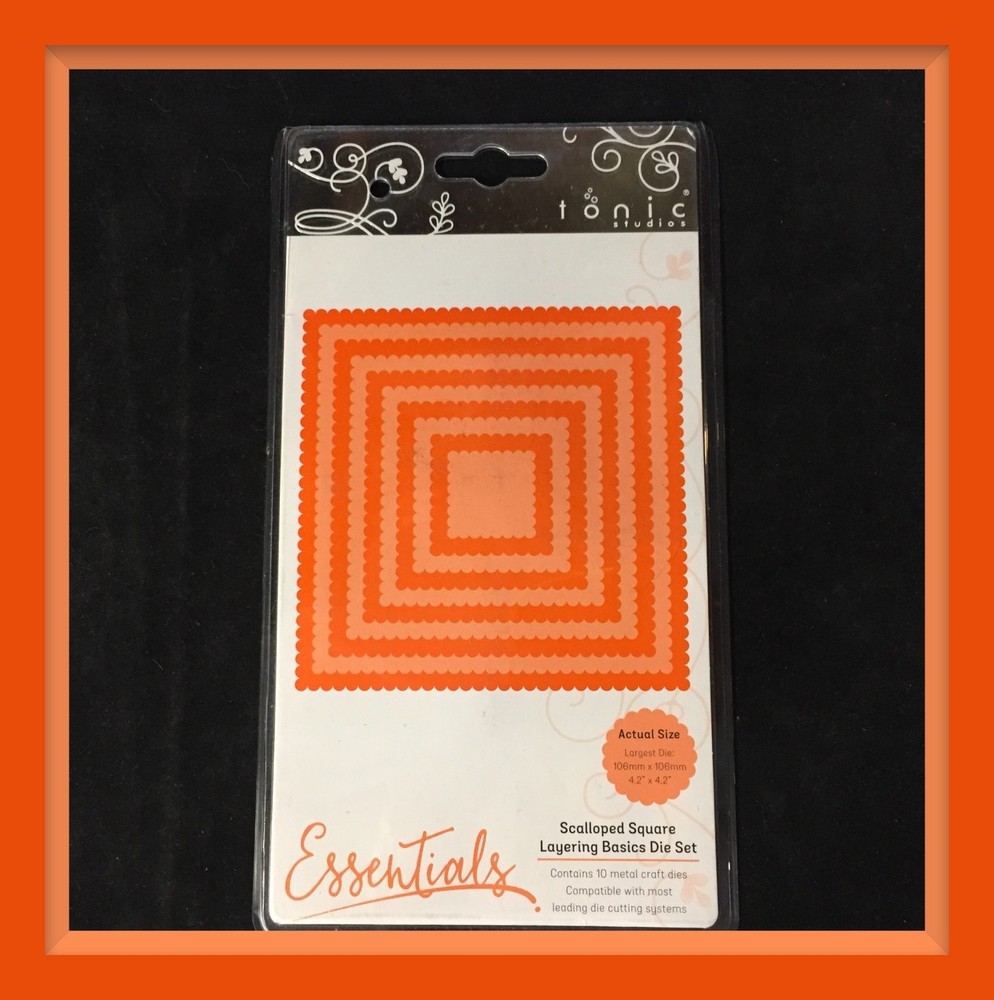 Stampin' Up! Tonic Studios "Essentials" SCALLOPED SQUARE LAYERING SET  ***NEW***
