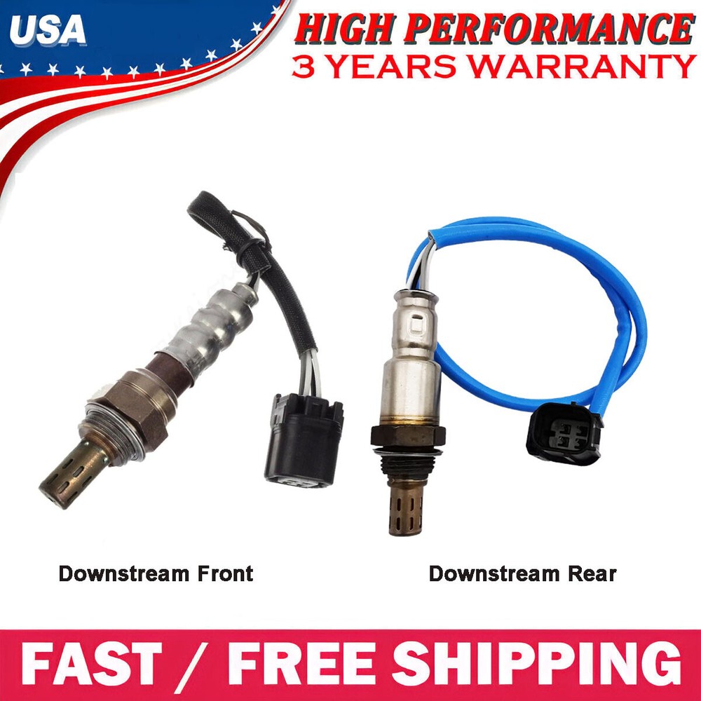 2x Downstream Rear+Front Oxygen Sensor For Honda Pilot 3.5L 2016 2017 2018 2019